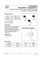 DataSheet STP200NF03 pdf